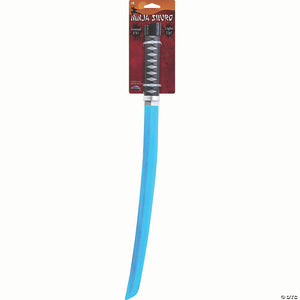 22 light up blue plastic ninja sword with sound fx costume accessory~fw96990b