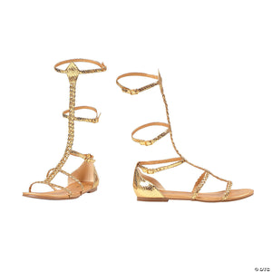gold cairo gladiator shoes size 8~ha125gd8