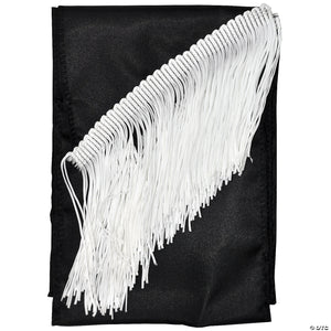 satin fringed sash~ab18bk
