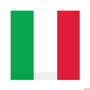 red white and green napkins~bg58111