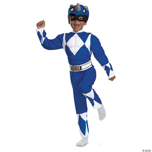 toddler power rangers& 8482 blue ranger muscle costume medium 3t 4t~dg167269m