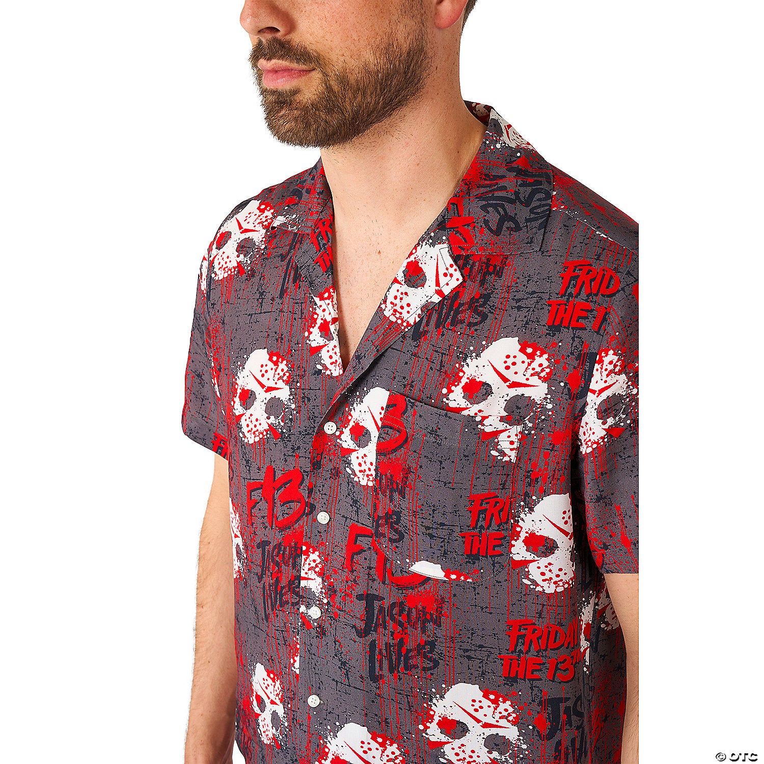 men s friday the 13th& 8482 short sleeve shirt large 44 46~osmh1009lg-a03
