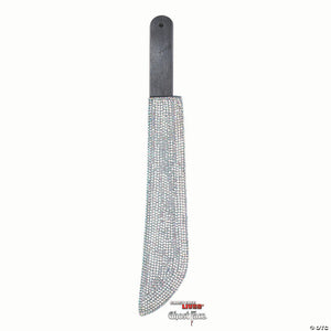 21 scream& 8482 ghost face bling machete with rhinestones costume accessory~fw90760m