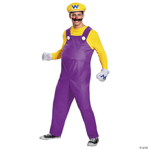 adults deluxe super mario bros & 8482 wario costume xxl~dg98823c