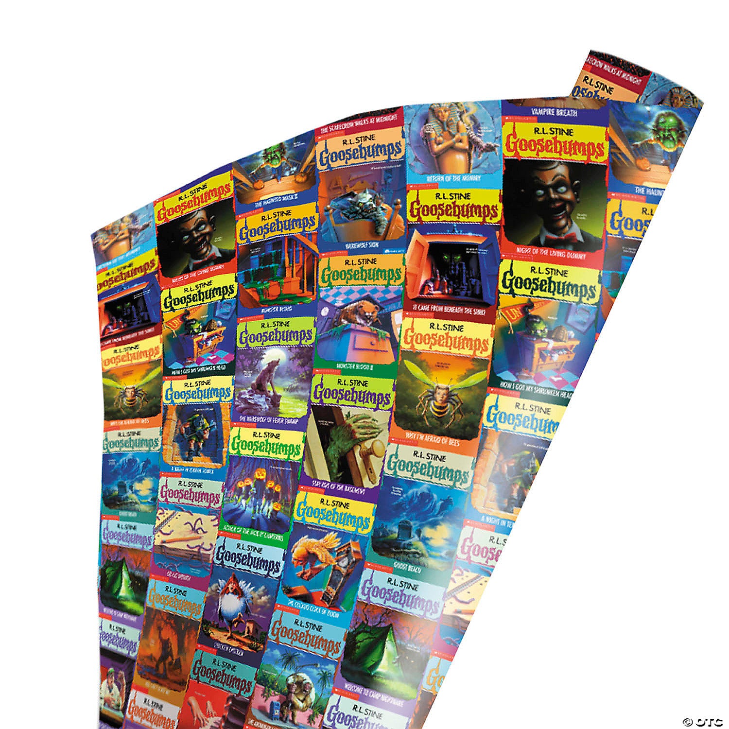 96 x 30 wrapped in terror goosebumps& 8482 reader beware wrapping paper~masfsp101