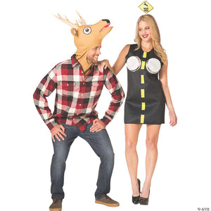 adult deer in headlights couples costume~gc6196