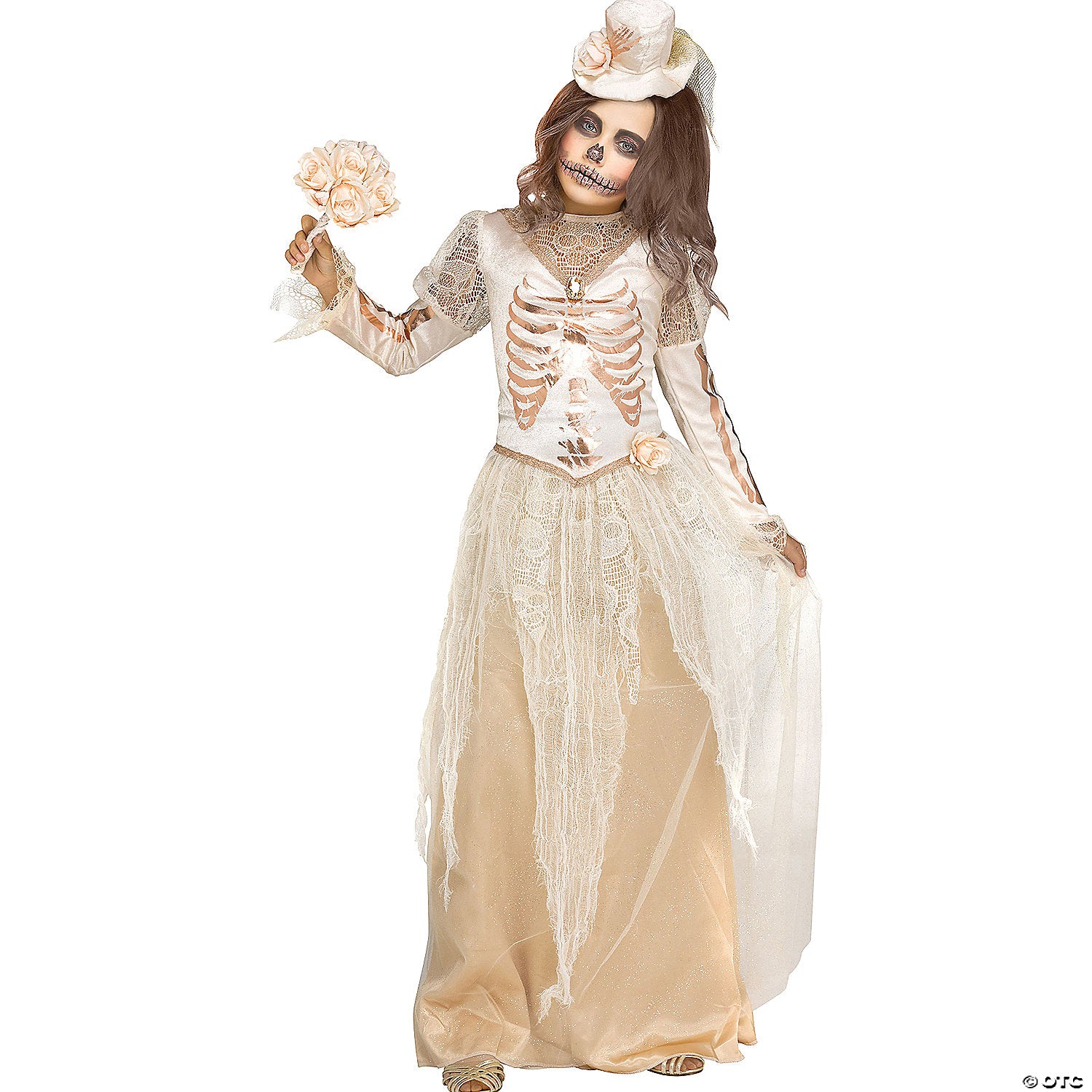 kids victorian bride costume medium 8 10~fw126332md-a02