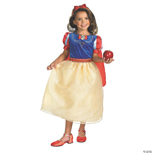 girl& 8217 s deluxe snow white& 8482 costume with detachable cape small~dg50568l