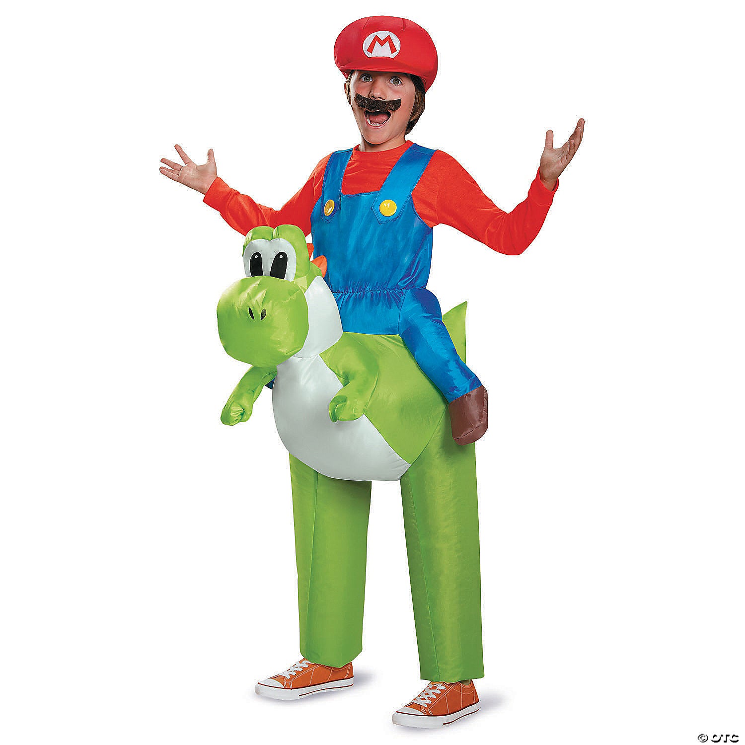 boy s super mario bros & 8482 mario riding yoshi costume up to size 8~dg85150ch