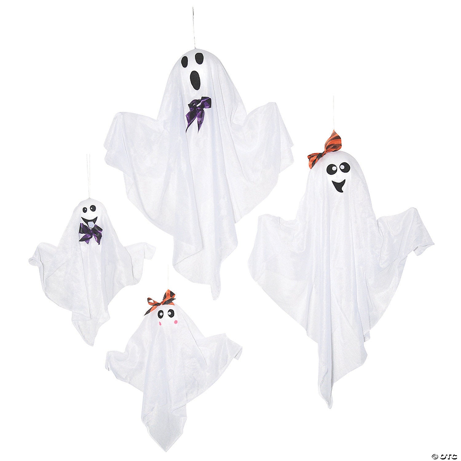 hanging ghost family halloween decoration set 4 pc ~ss61044