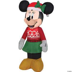 42 blow up inflatable minnie mouse ugly sweater outdoor yard decoration~ss110647g