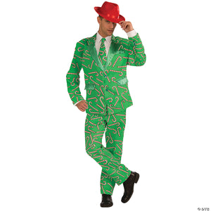 men s candy cane suit& 160 std up to 42~fm72641