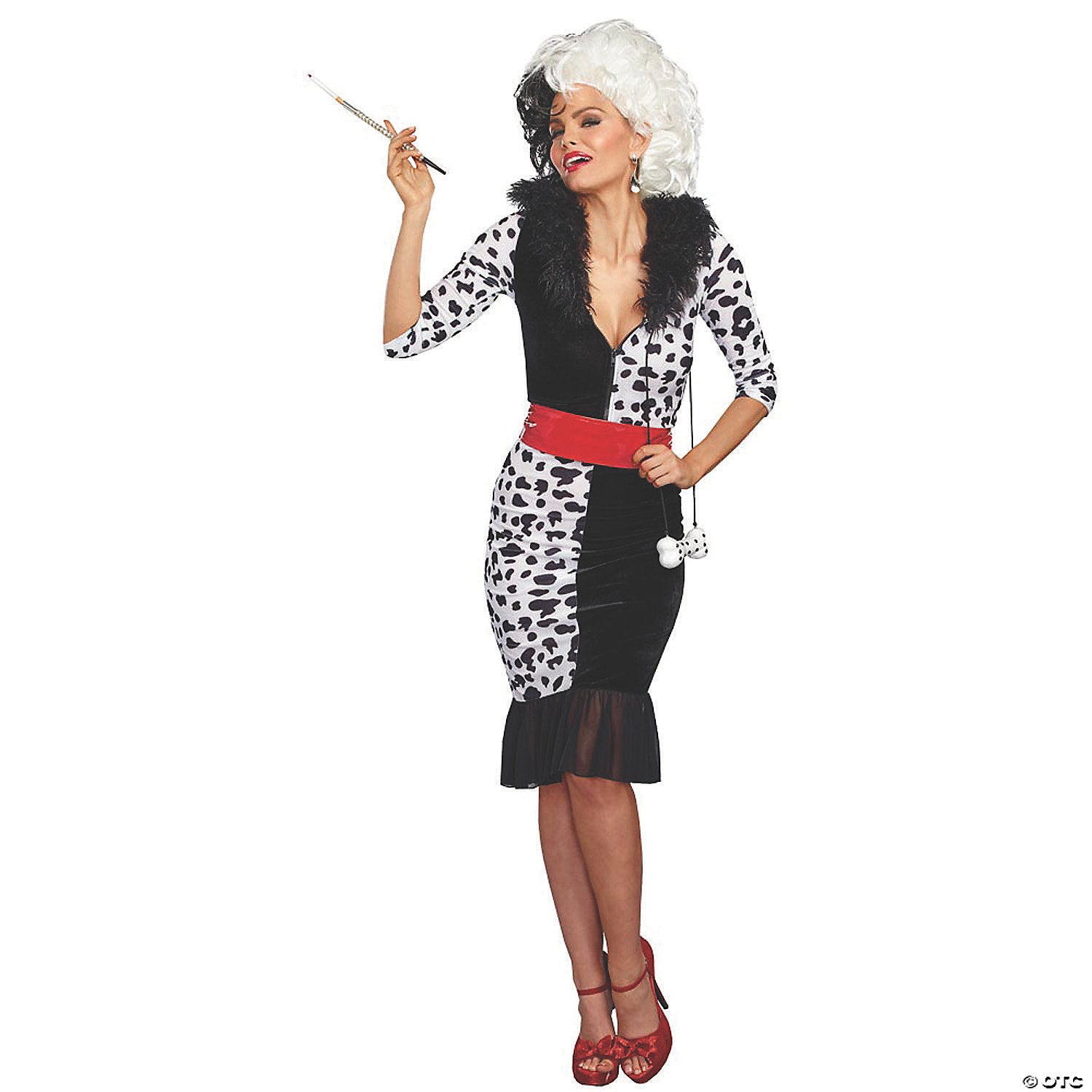 women s dalmatian diva dress large~rl10671lg
