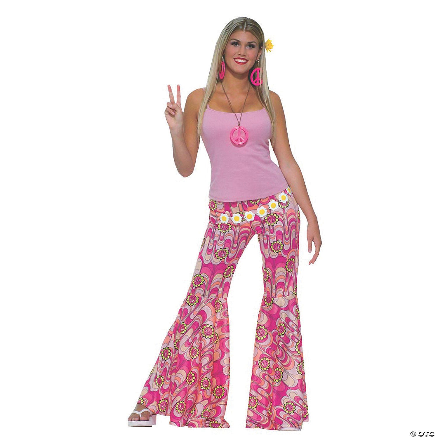 women& 8217 s bell bottom pants costume standard~fm61659