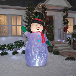 90 blow up inflatable snowman projection outdoor yard decoration~ss89739g-a01