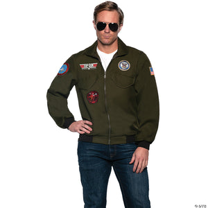 adult top gun navy pilot jacket costume accessory standard~ur30543