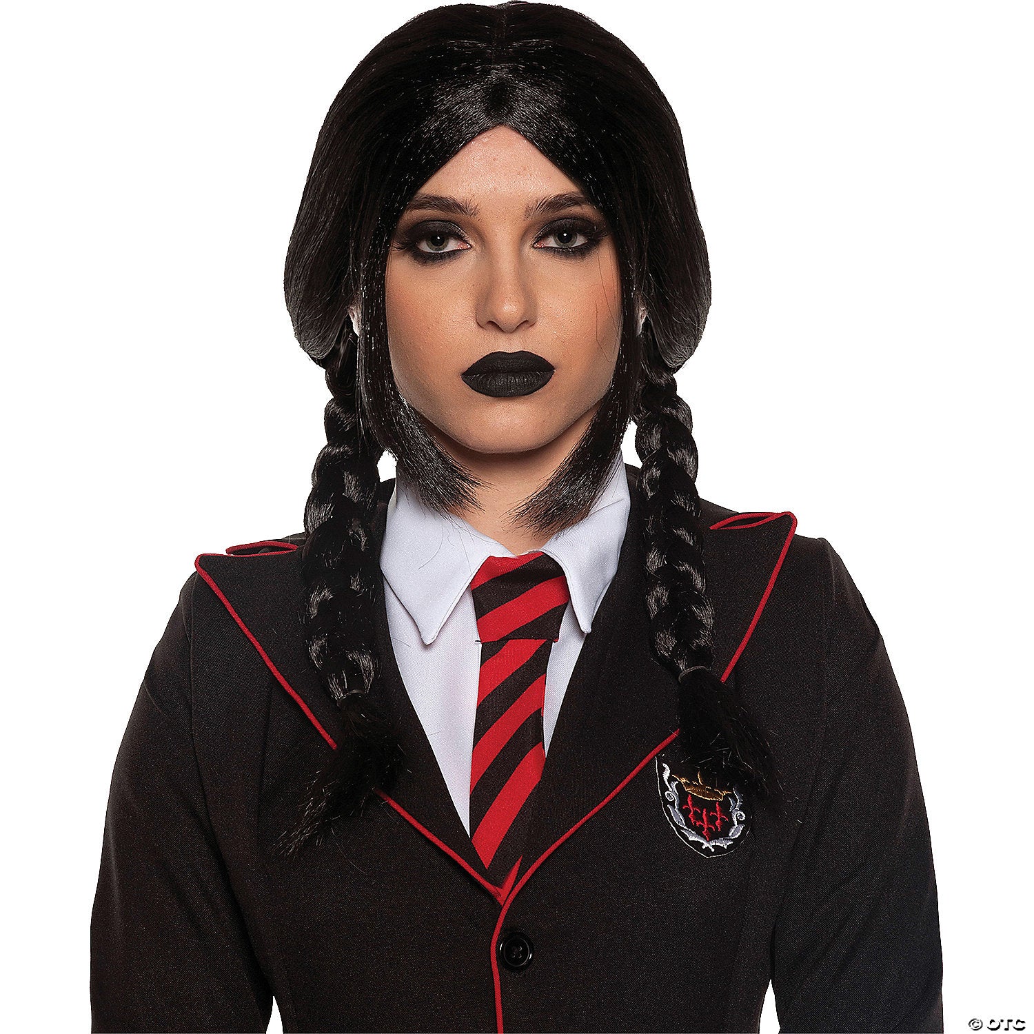 adults black gothic braids wig~ur30773os