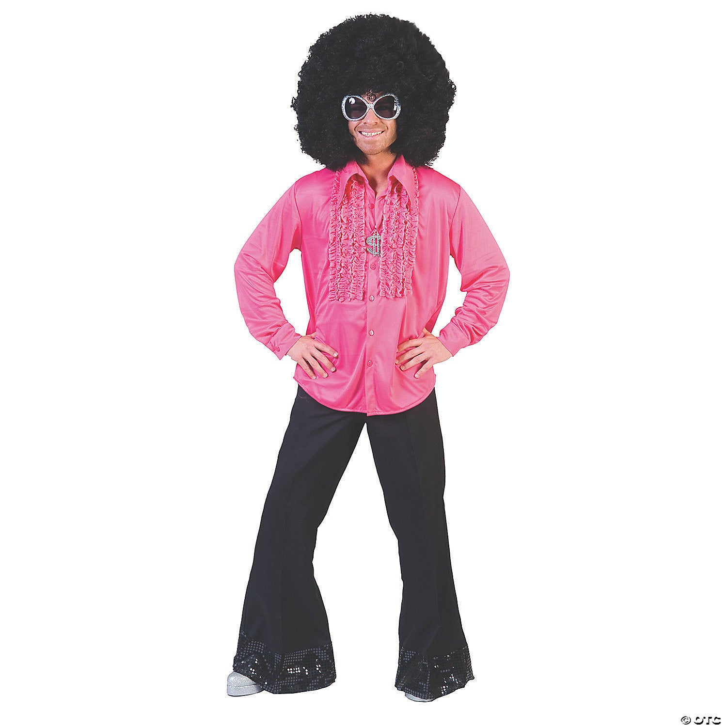 adult s pink saturday night medium shirt~ff608312md