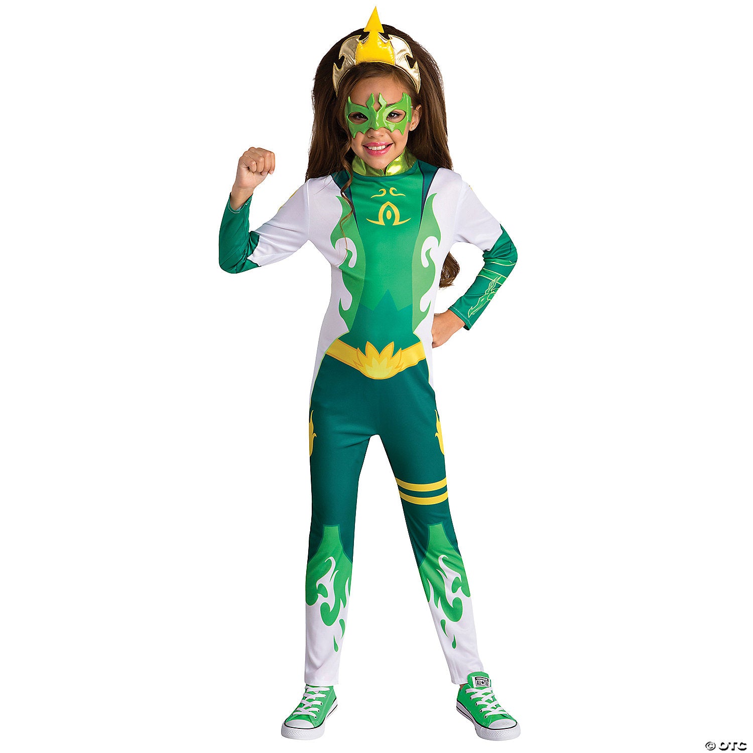 girl s mysticons emerald costume~lf40545md