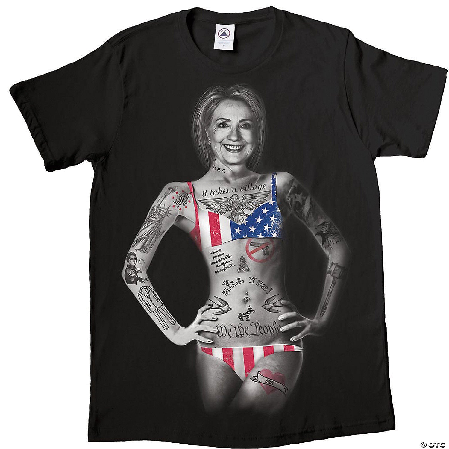 adults hill yes hillary clinton t shirt~fr138327lg