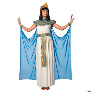 women& 8217 s blue & white cleopatra costume small~lf5058sm