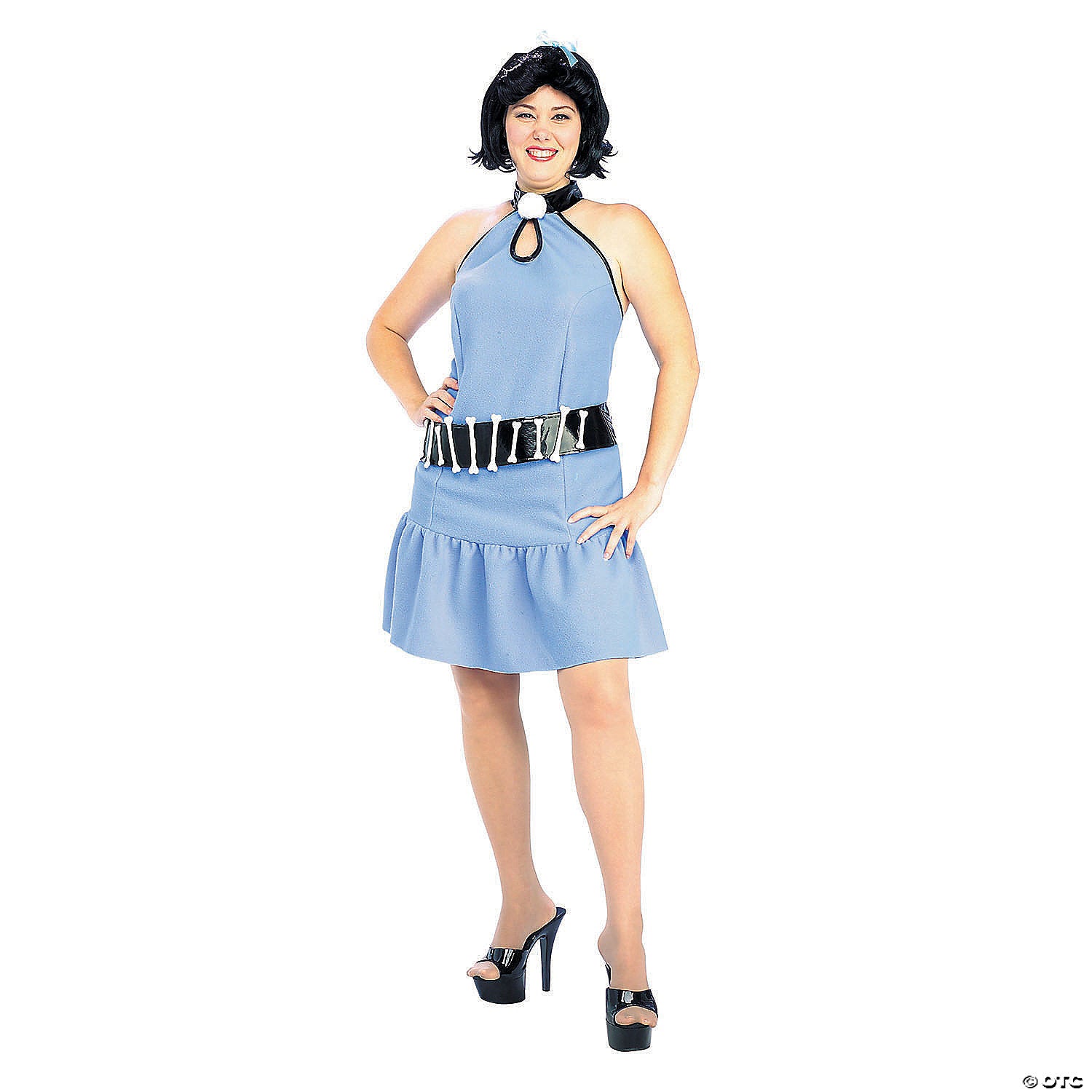 women s the flinstones& 8482 plus size betty rubble costume~ru17446