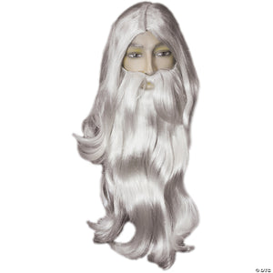 father time wig and beard set~lw675wt