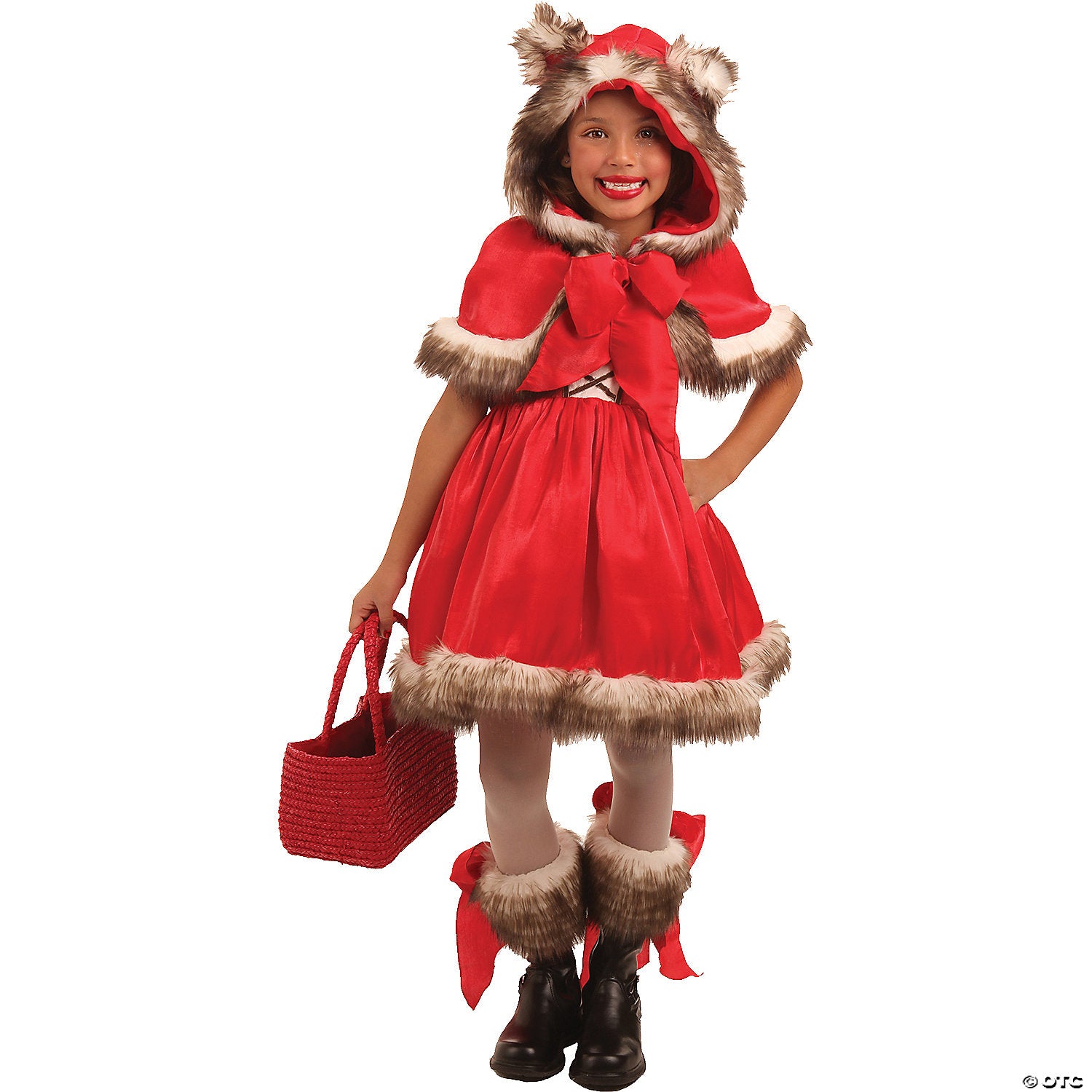 girl s little red wolf costume~pp4119xs-a01