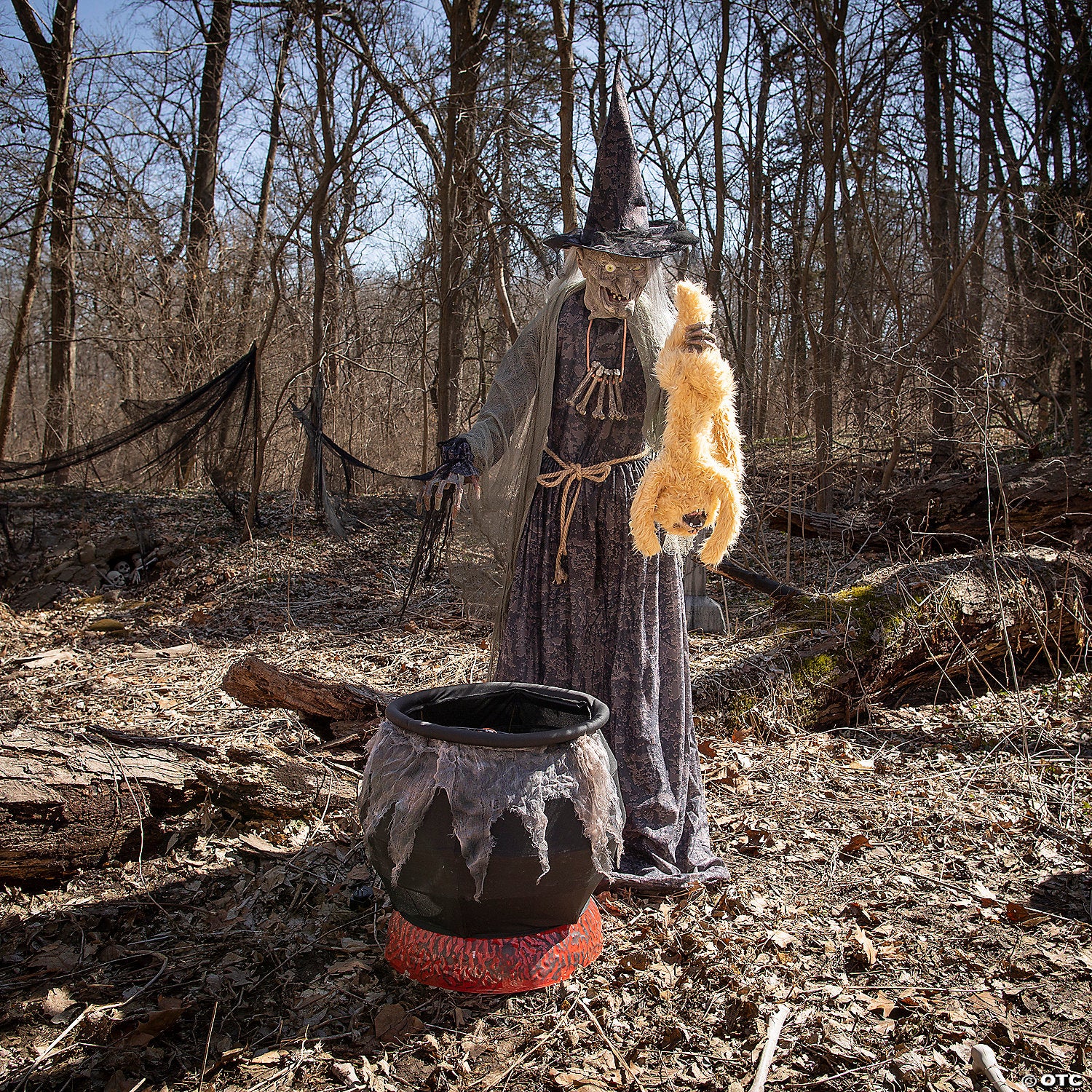 7 cauldron cat tastrophe animated prop decoration~mr124457-a06