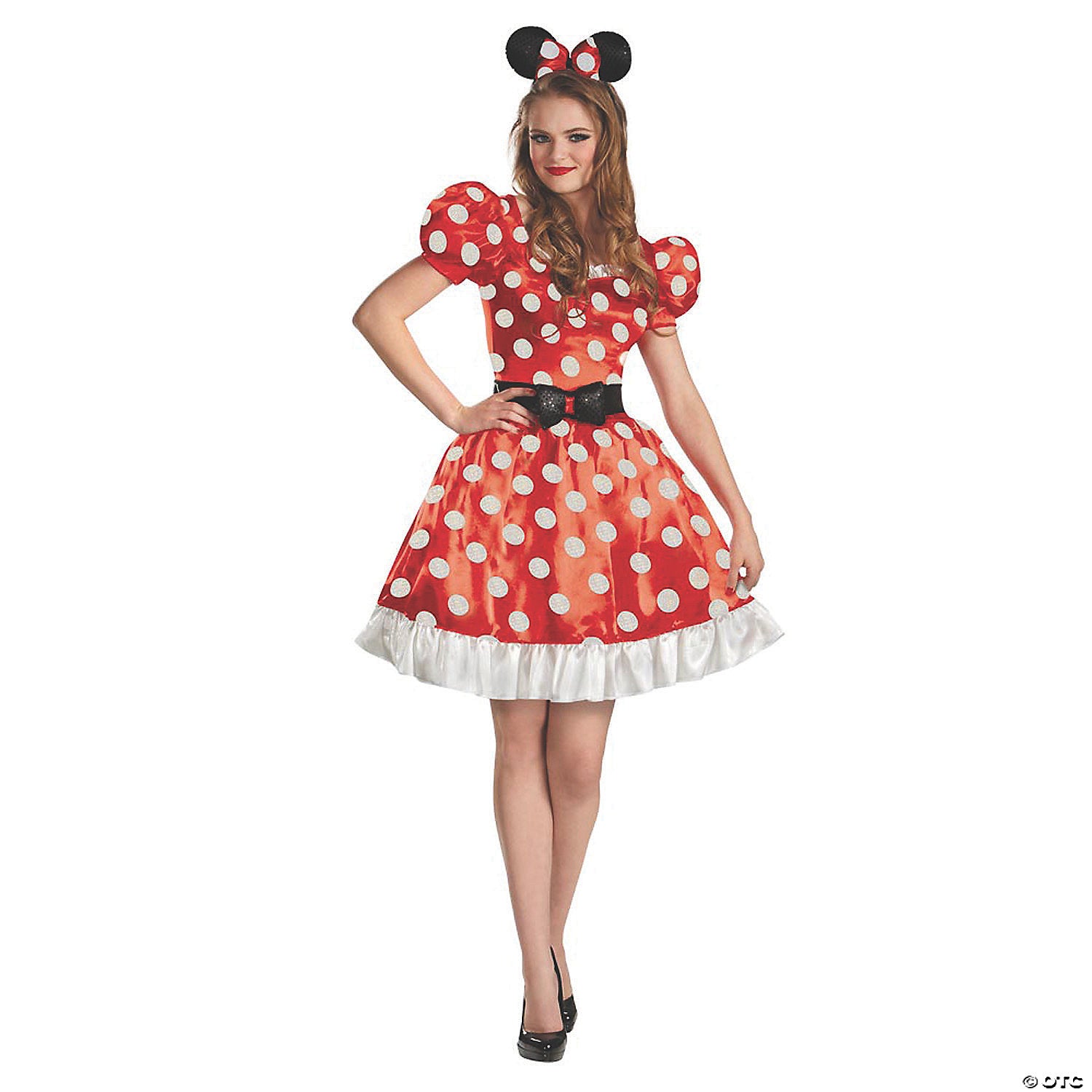 women s classic red minnie mouse& 8482 costume medium~dg58791b