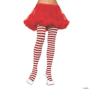 red & white striped tights~ua900rd