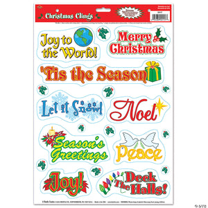 christmas window clings~bg22117