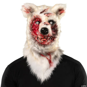 adults bloody bear full head covering halloween mask & 8211 one size~mcbam005-a01