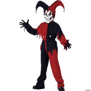 boy s evil jester costume medium~cc00221md