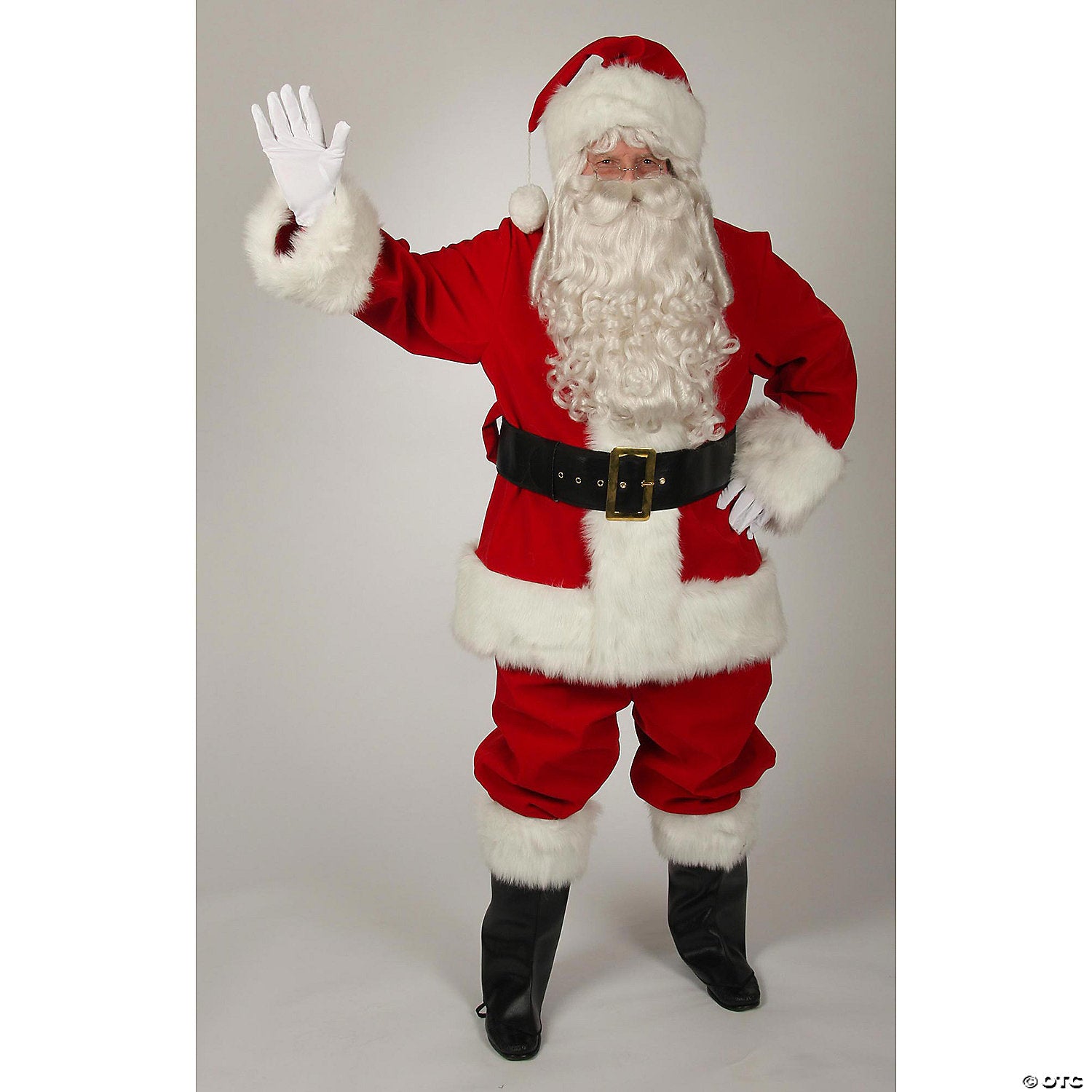 men s regal red velvet santa suit costume xl~ae7596xl