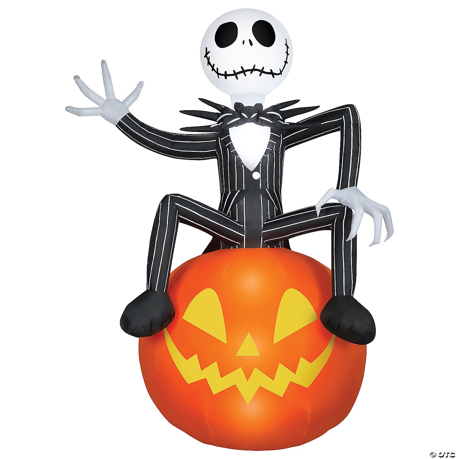 114 airblown inflatable giant jack skellington on pumpkin halloween yard decoration~ss229810g