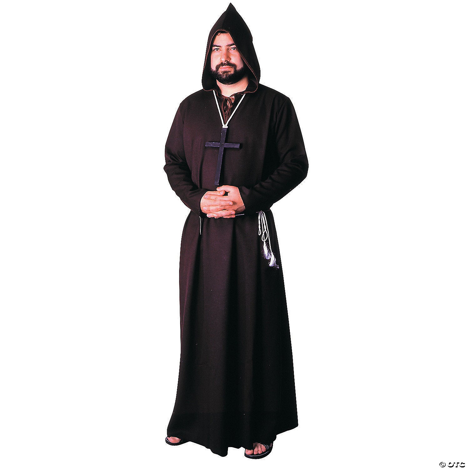 men s quality brown robe monk costume standard~aa05bn