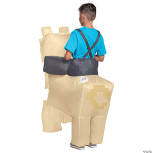 kids inflatable minecraft llama ride on costume~dg119369-a02