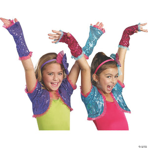 girl s dance craze arm warmers purple~rl9603pr