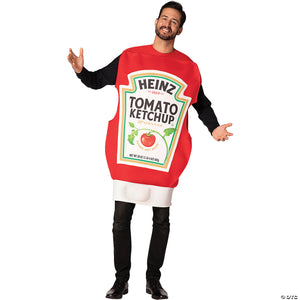 adults heinz& 8482 ketchup squeeze bottle costume~gc4859