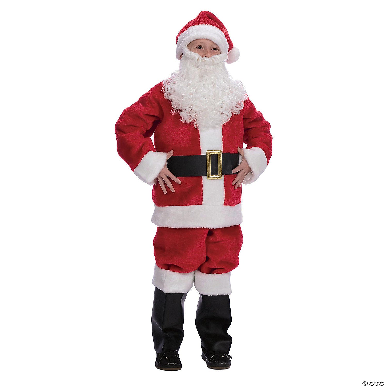kids plush santa suit medium 6 8~ae908md