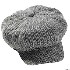 adults gray newsboy hat~fm73205