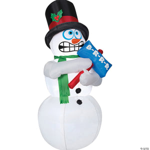airblown& 174 animated shiverng snowman 31 inch inflatable christmas yard d& 233 cor~ss13544g-a01