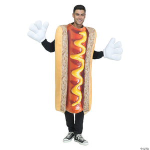 adults photo real hot dog costume~fw135644