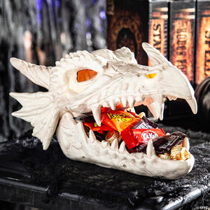 8 light up dragon skull candy bowl halloween decoration~sew81845-a01