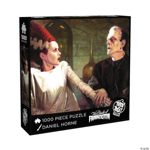 20 x 27 the bride of frankenstein& 8482 frankenstein with bride 1000 piece jigsaw puzzle~matpquxp01-a01