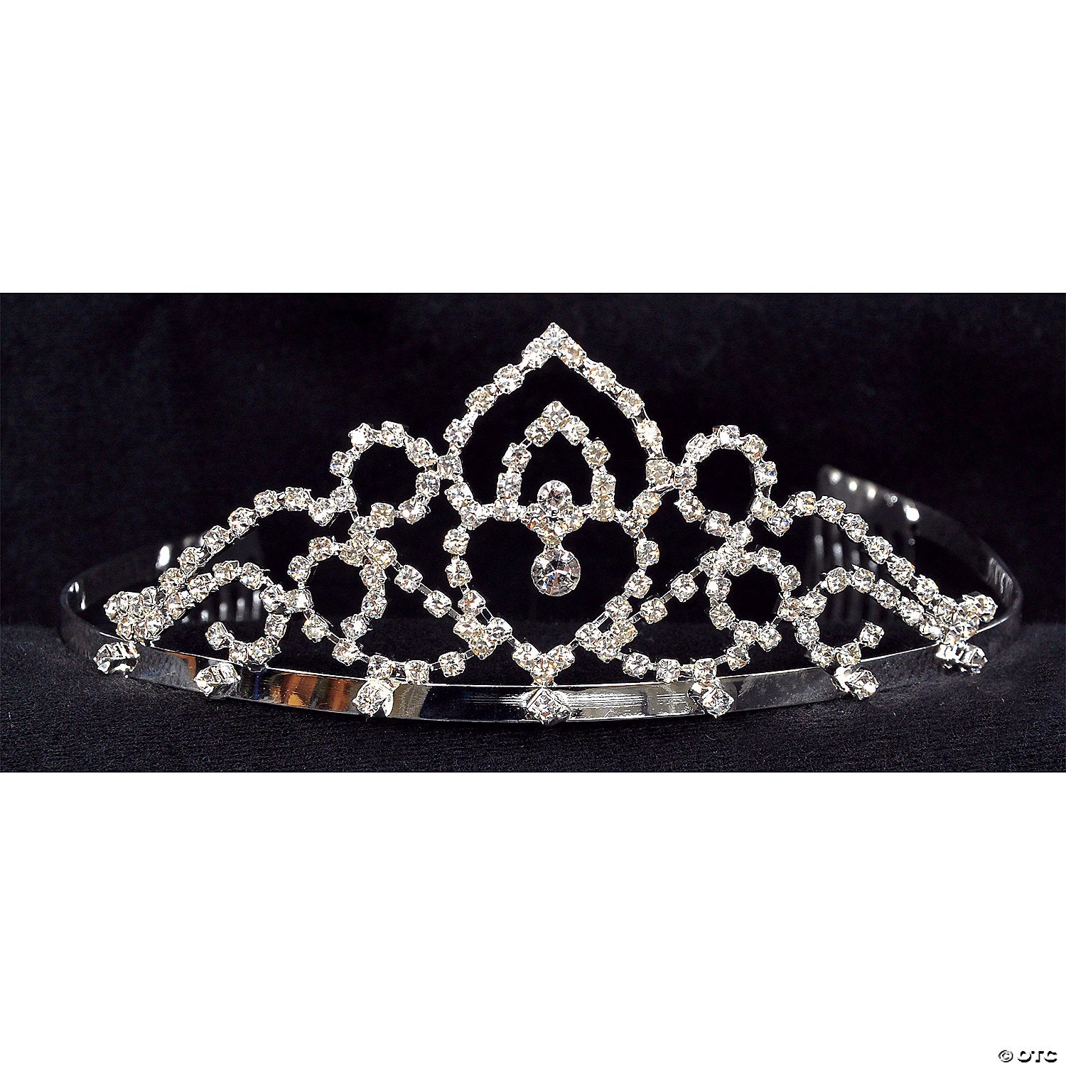 adults clear rhinestone swirls tiara~gb48