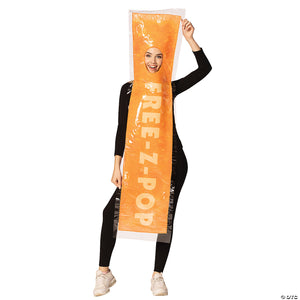 adults orange free z pop ice costume~gcr1360