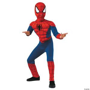 boy s deluxe muscle chest spider man& 8482 halloween costume medium~ru620010md