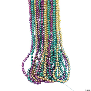 mardi gras beads 144 count~bb493